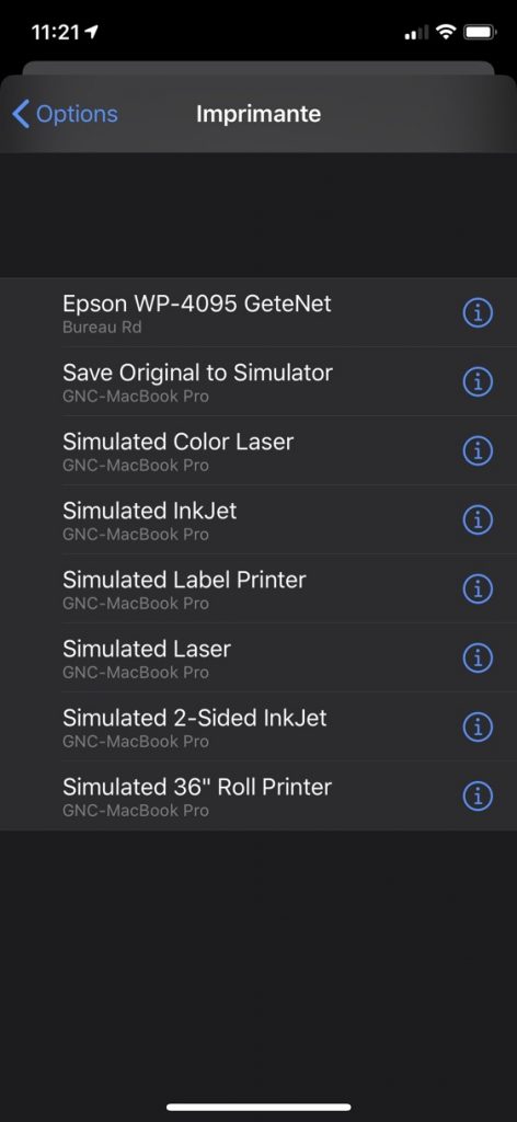 Tester l'impression Airprint avec Printer Simulator – C'est un peu court,  Gète.